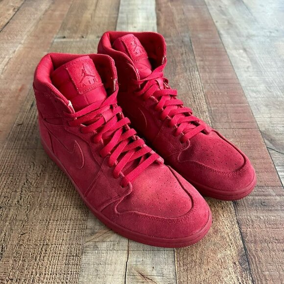 Nike Other - Nike Air Jordan 1 Retro High Red Suede -12